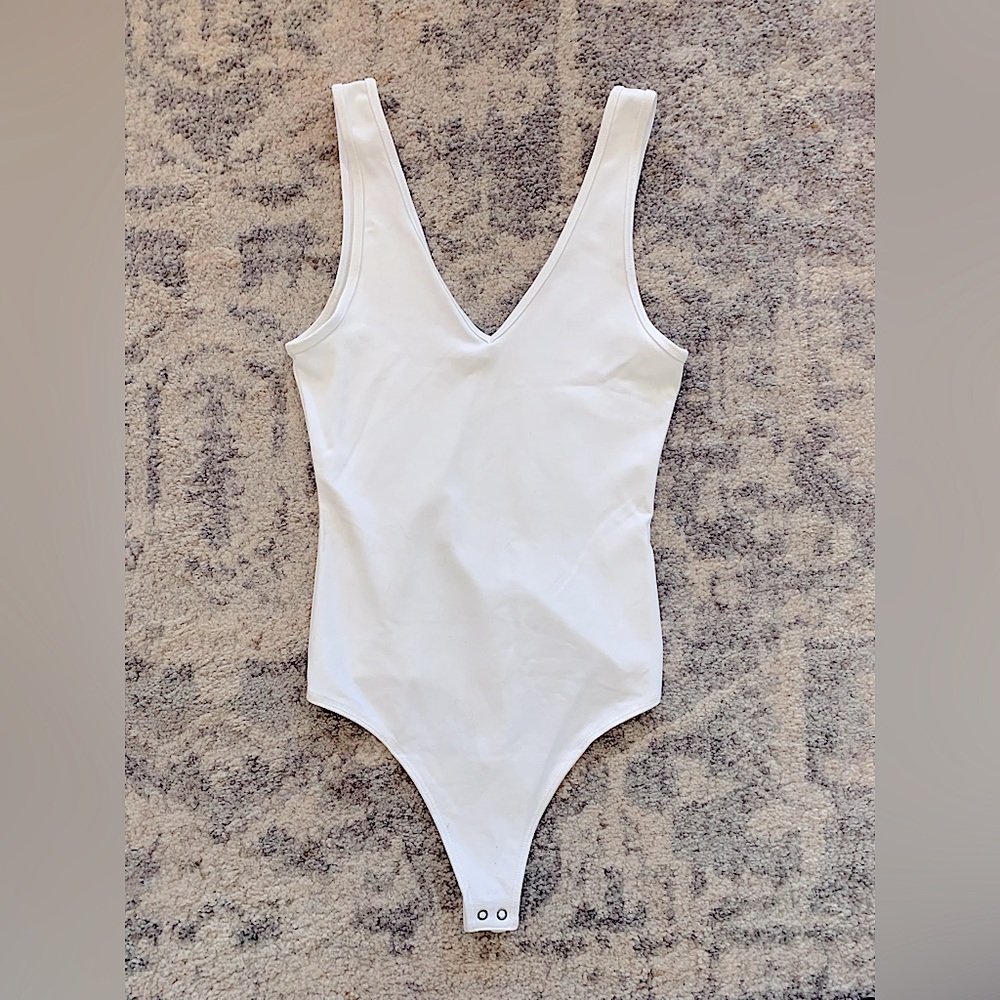 Abercrombie & Fitch Body Suit, XS, White, Soft A&F Collection
